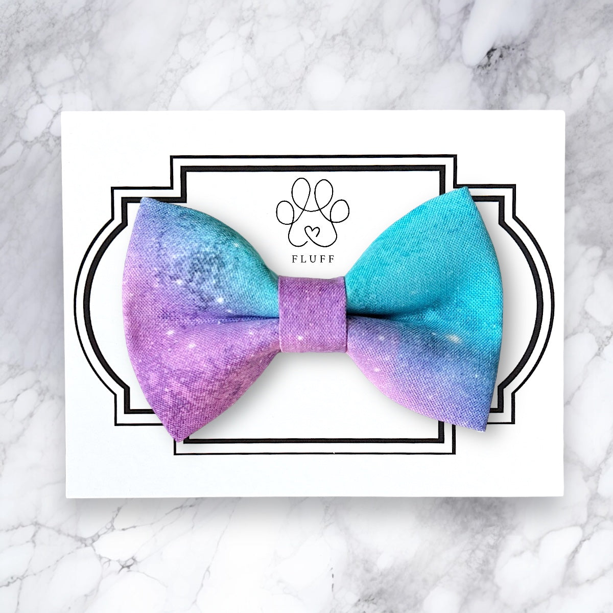 Purple & Blue Celestial Dog Bow Tie and Cat Bow Tie