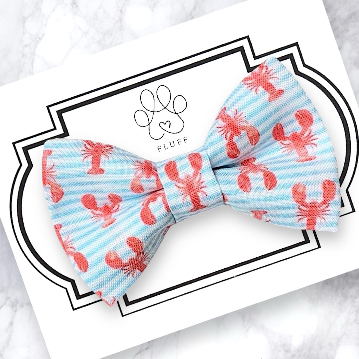 Nautical Lobster Dog Bow Tie and Cat Bow Tie for Summer