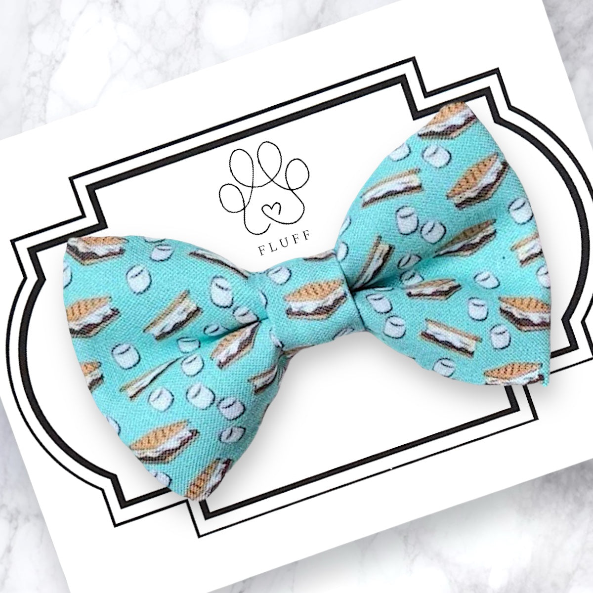 Camping Dog Bow Tie and Cat Bow Tie- S’mores