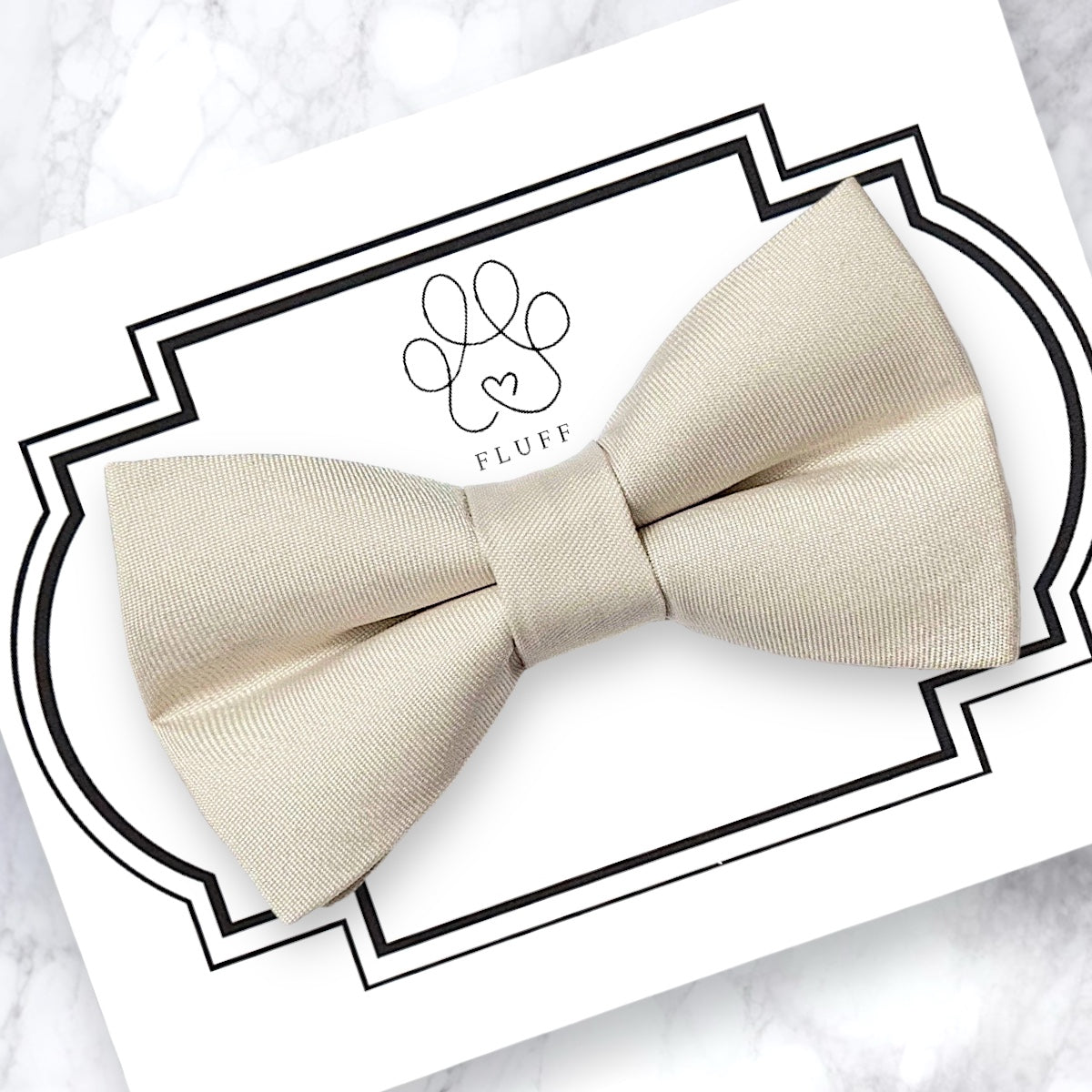 Champagne Dog Bow Tie & Cat Bow Tie – Wedding Pet Accessory, Handmade