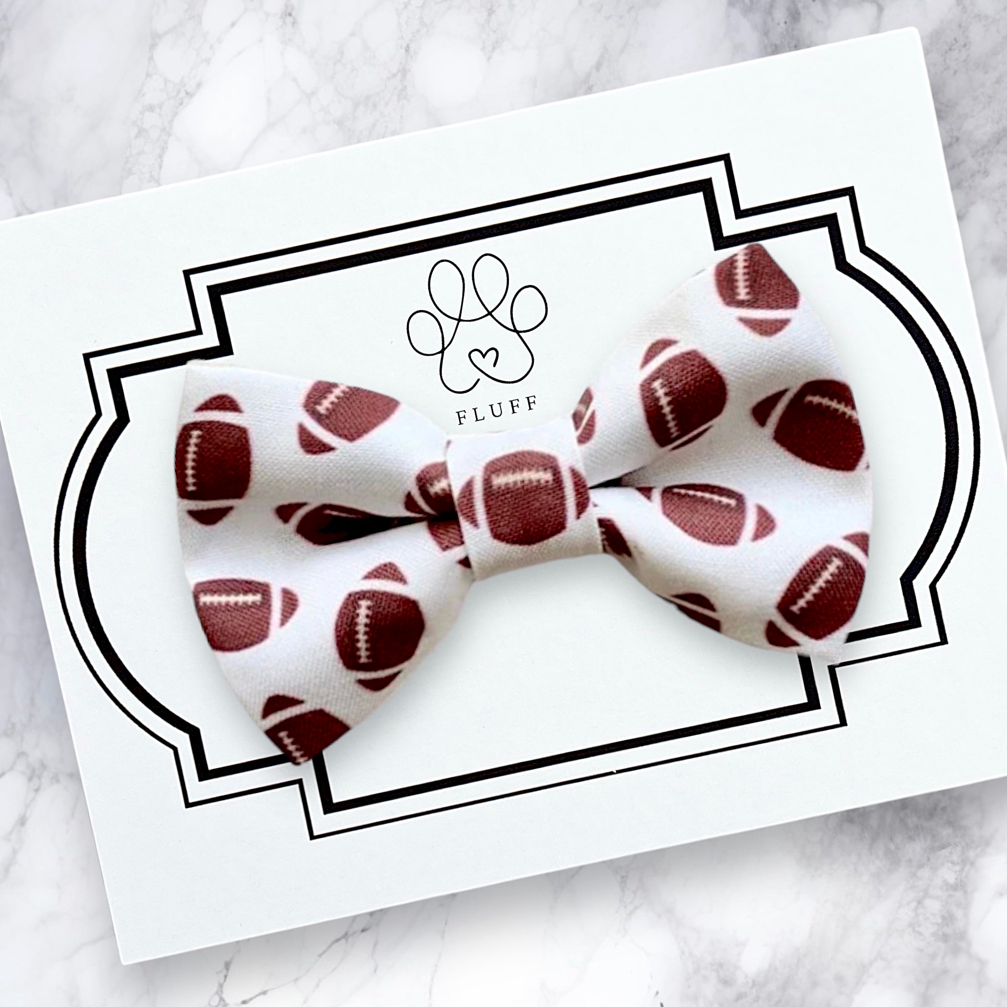 Football Dog Bow Tie or Cat Bow Tie