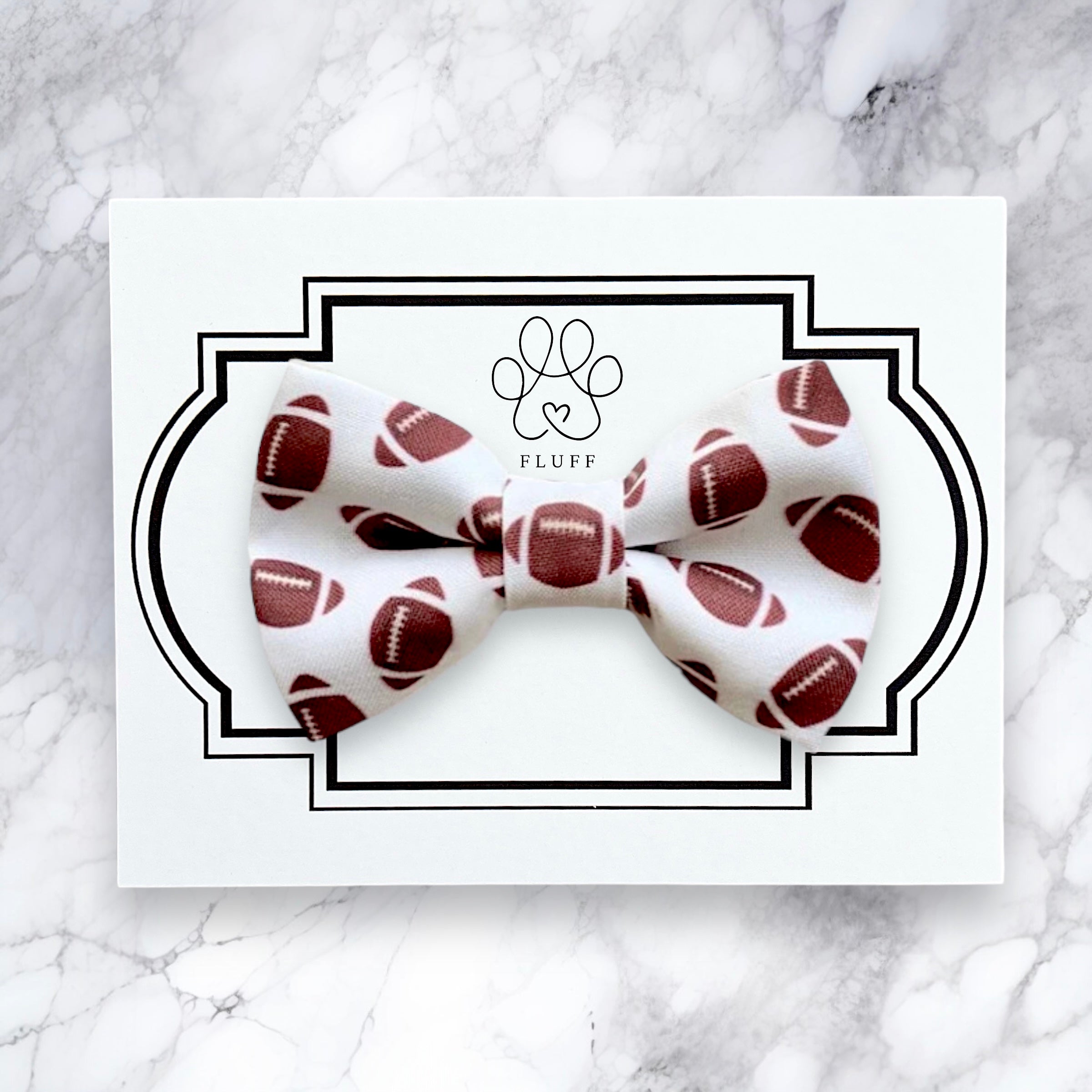Football Dog Bow Tie or Cat Bow Tie