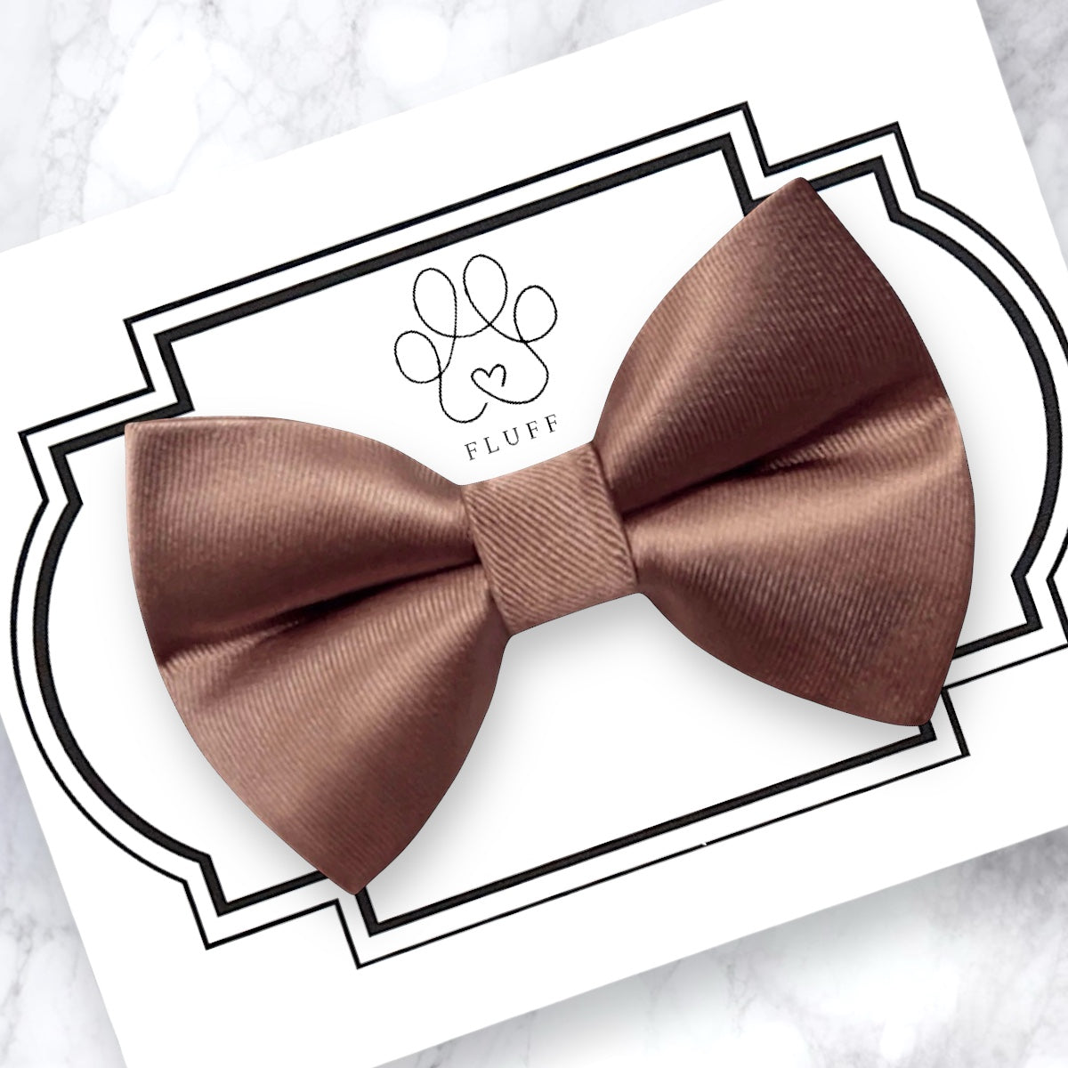 Taupe dog bow tie