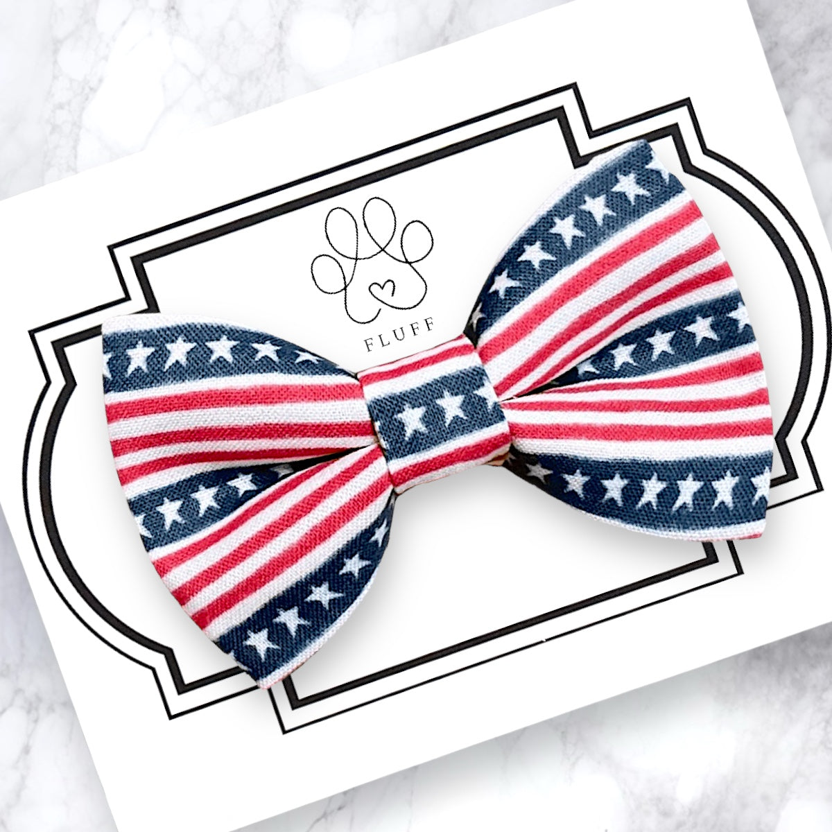 patriotic dog bow tie