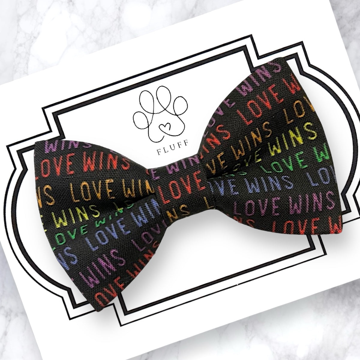pride dog bow tie