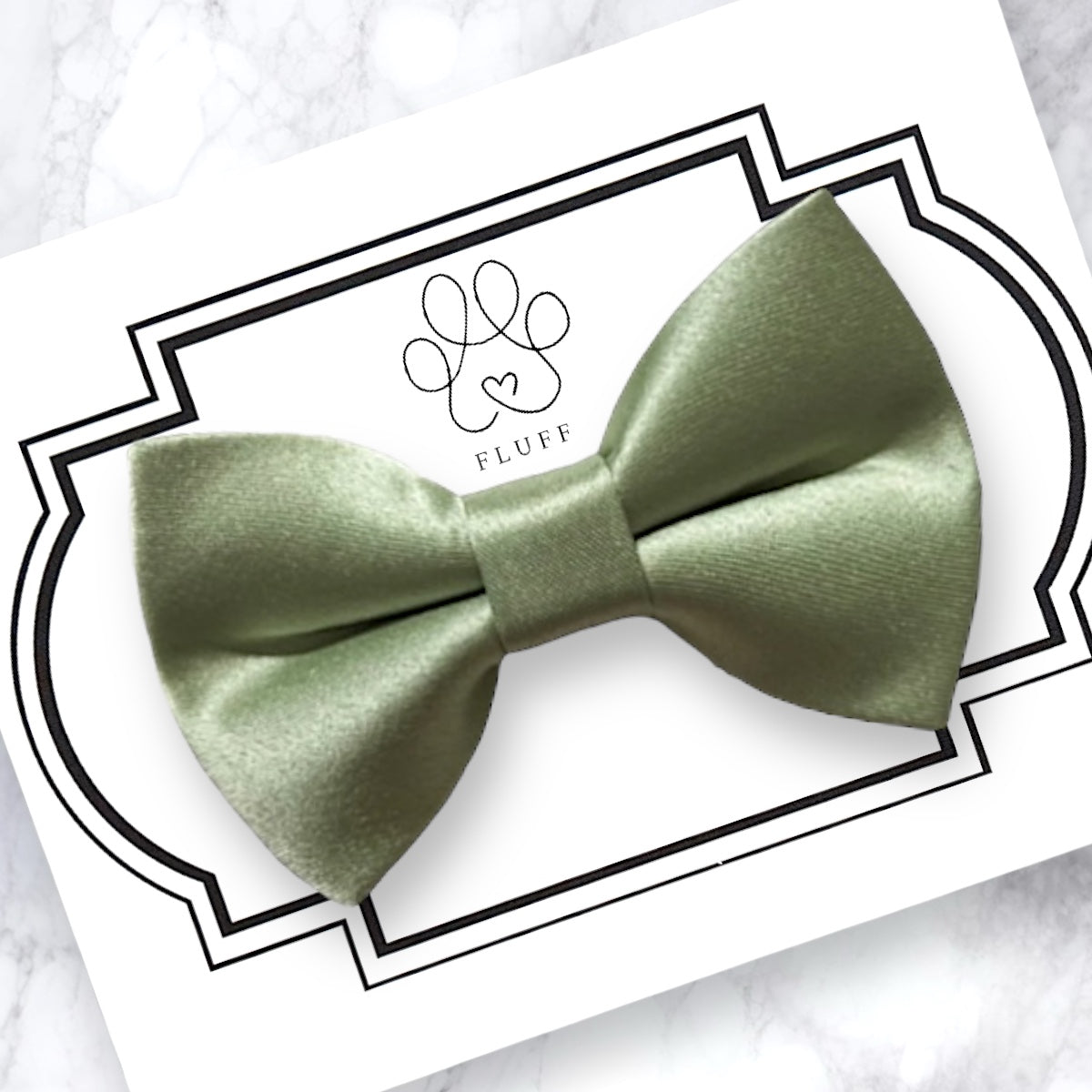 sage green dog bow tie