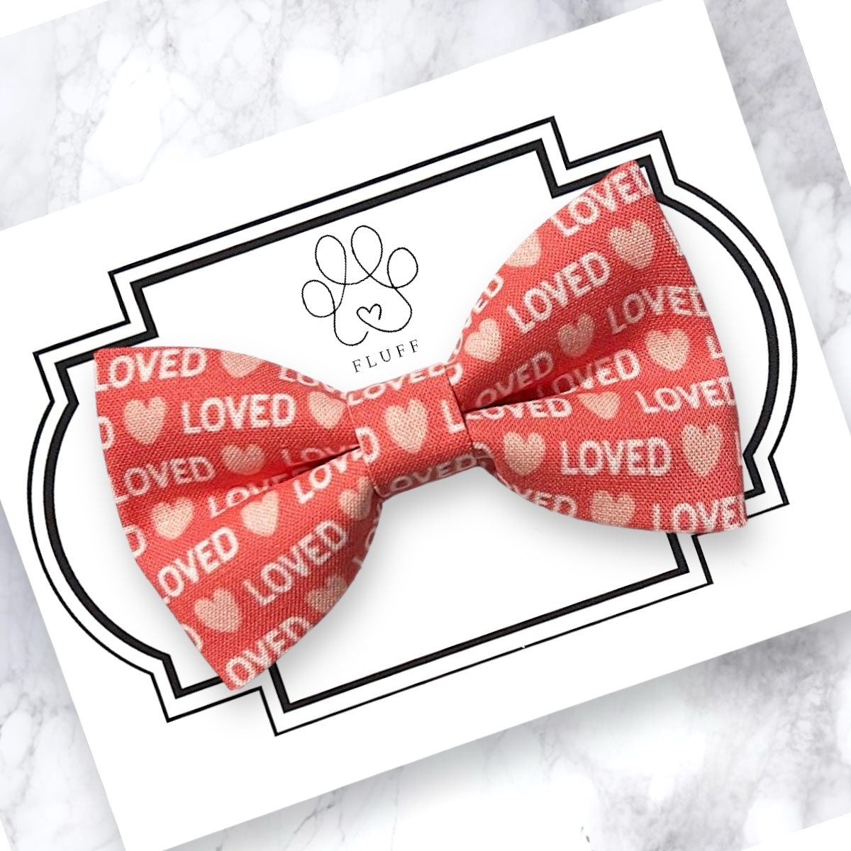valentine's day dog bow tie
