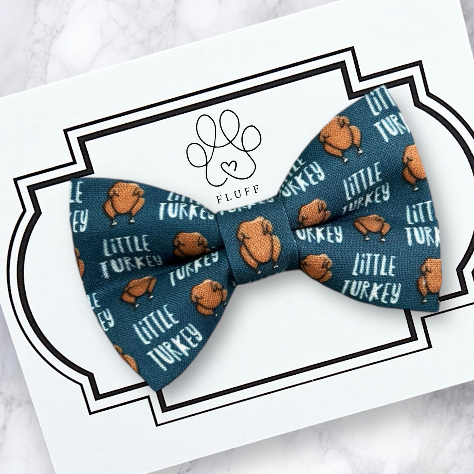 thanksgiving dog bow tie